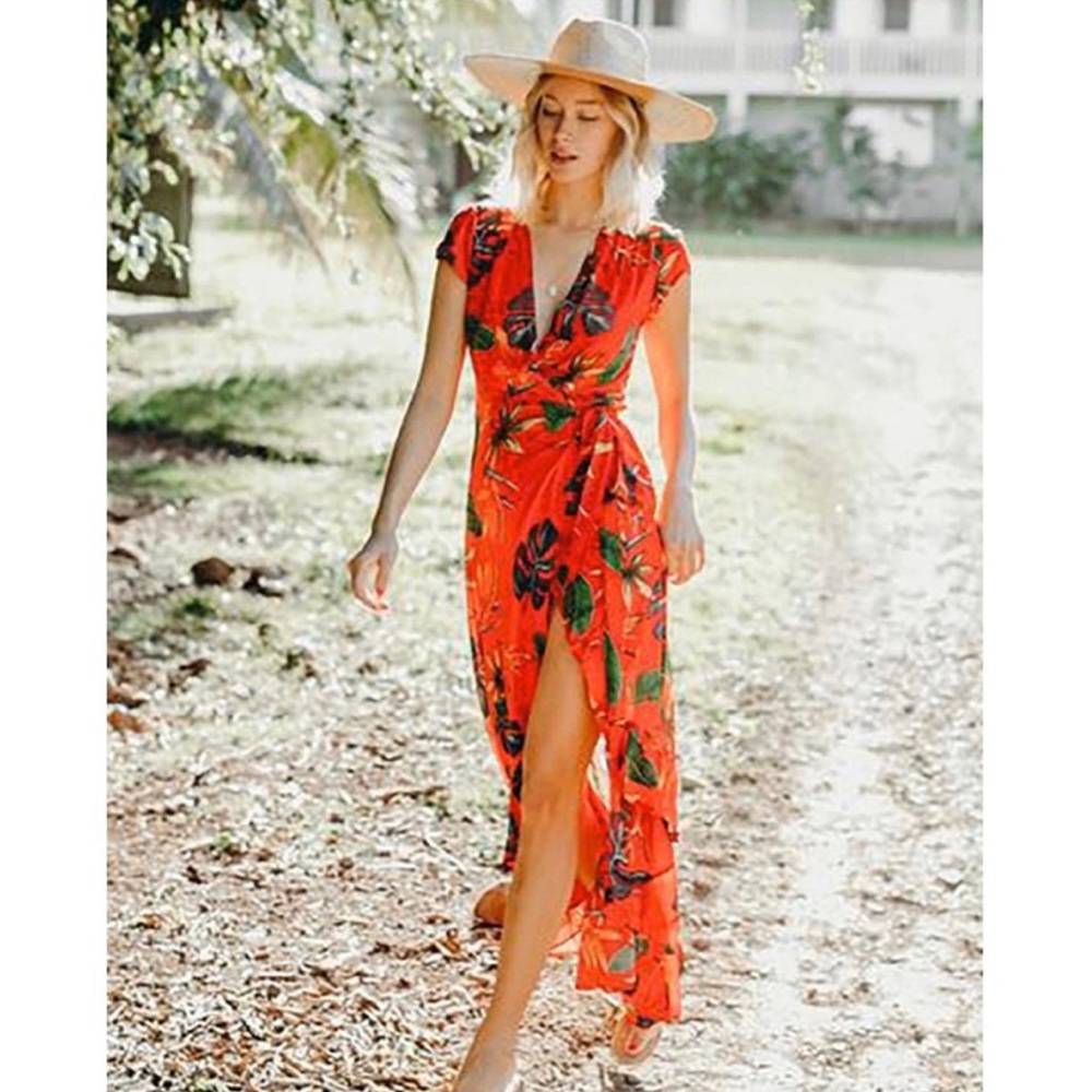 XIX Palms Santiago Wrap Dress Sz 1